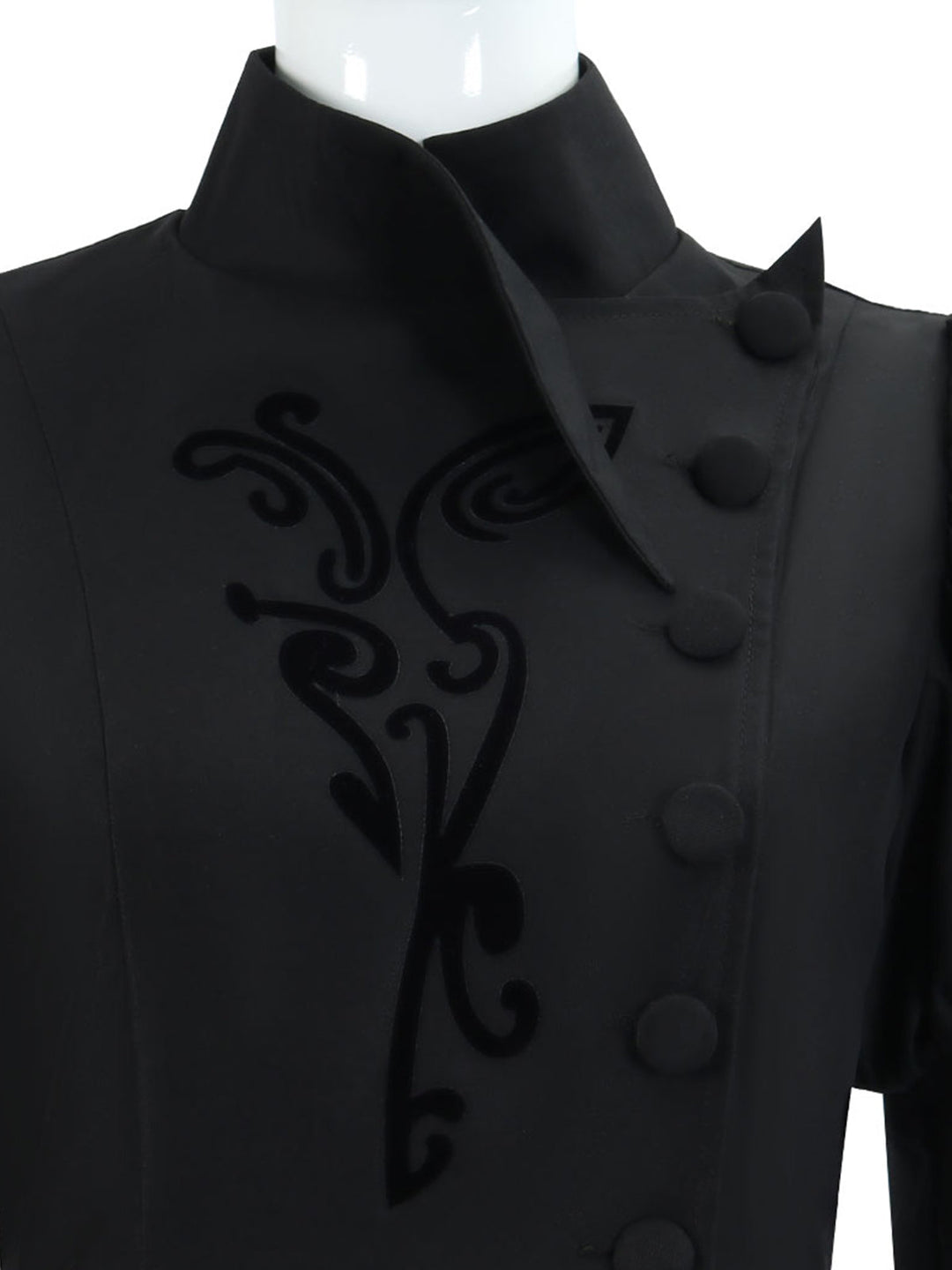 This Black 1940s Wicked-Inspired Floral Witch Dress wraps her in 1940s elegance, one twirl at a time