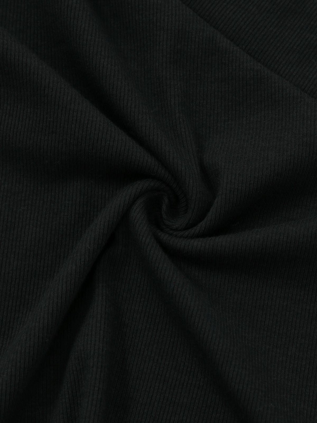 Black 1950S V-Neck Lantern Sleeve Knitted Top - vintage fashion, retro style, classic black