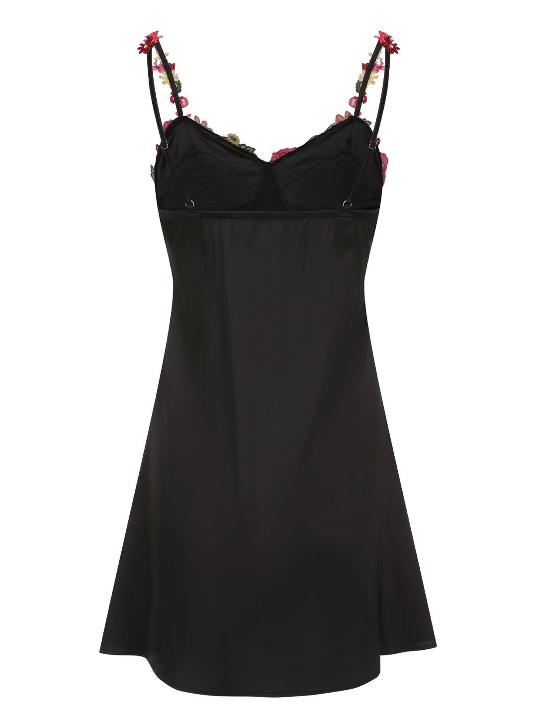Black 1950s 3D Floral Suspender Sleepwear, vintage fashion, retro style - perfect for women who love vintage and retro fashion