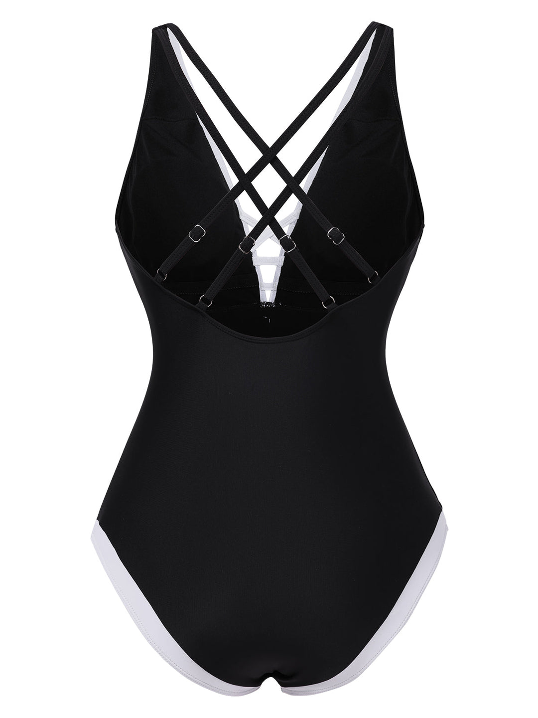 Black 1950s 3D Flower Patchwork One-Piece Swimsuit, vintage swimsuit, pin-up swimwear - perfect for women who love vintage and retro fashion