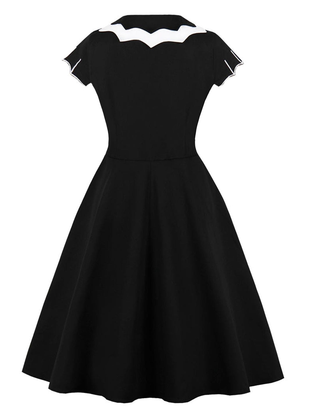 Black 1950s Bat Swing Dress — vintage elegance for the modern woman
