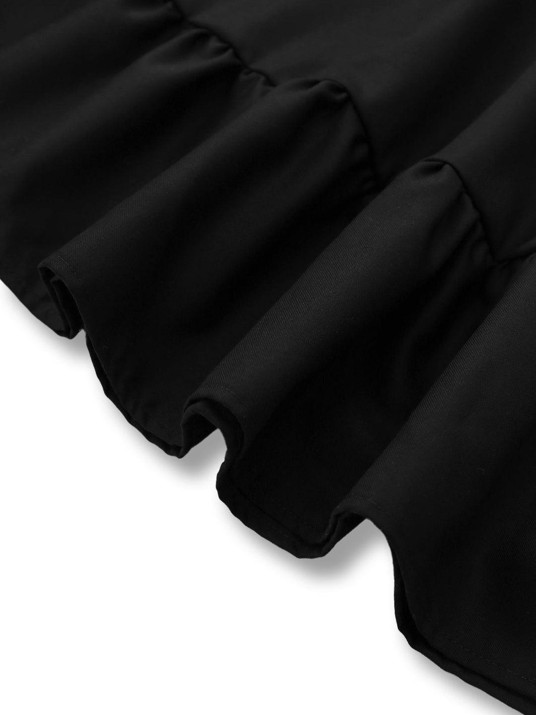 Black 1950s Bow Decor Solid Skirt - vintage skirt, retro style, classic black