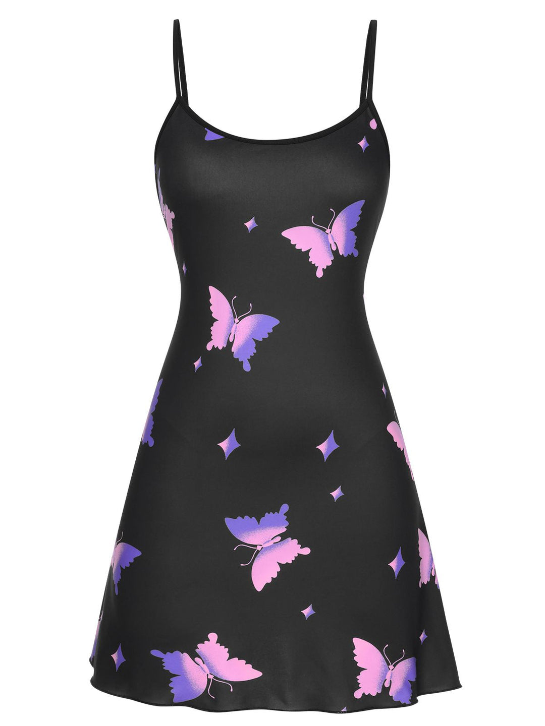 Black Butterfly Suspender Sleepwear, vintage fashion, retro style - perfect for women who love vintage and retro fashion