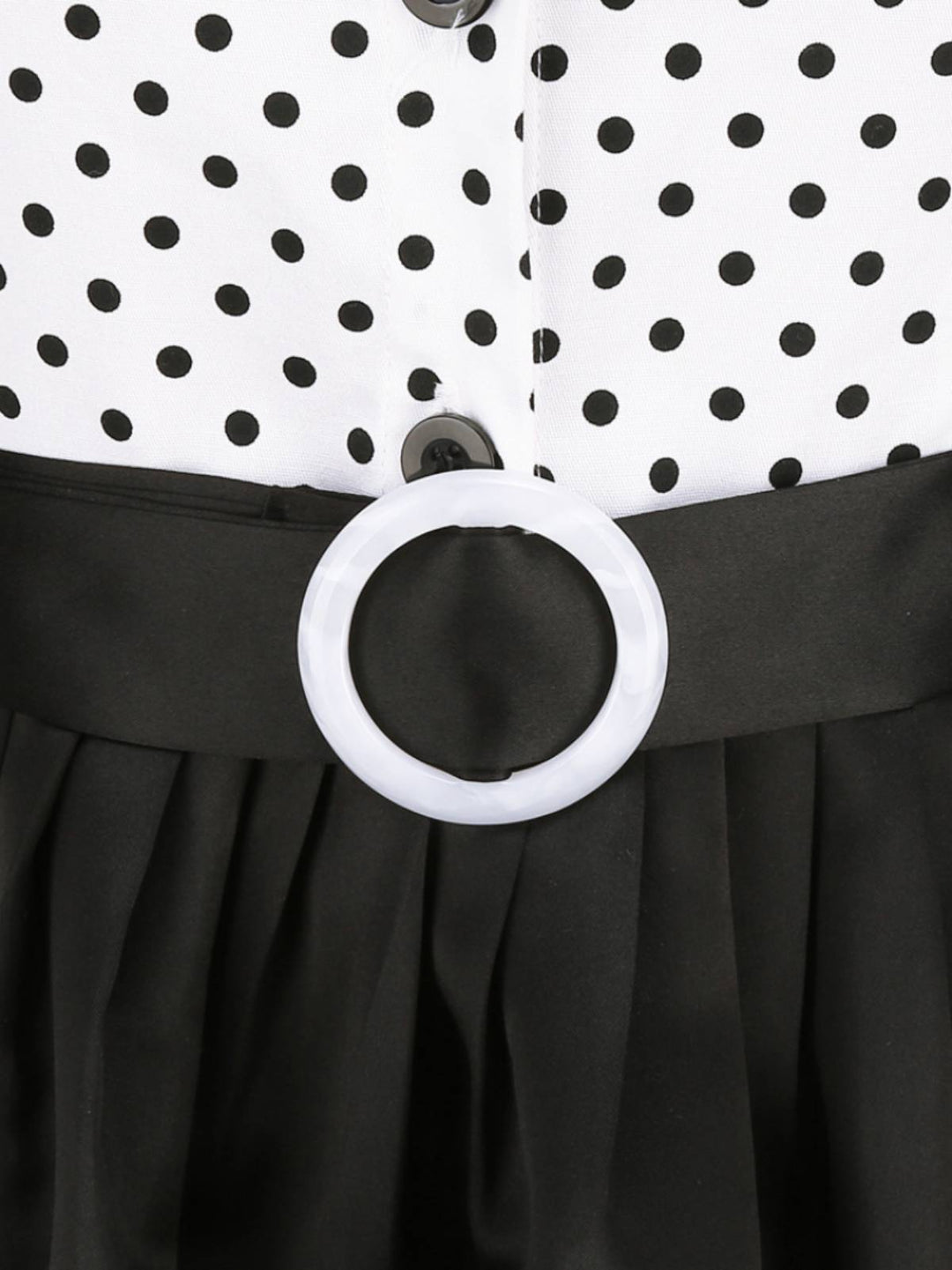 Black 1950s Dots Patchwork Dress — vintage elegance for the modern woman