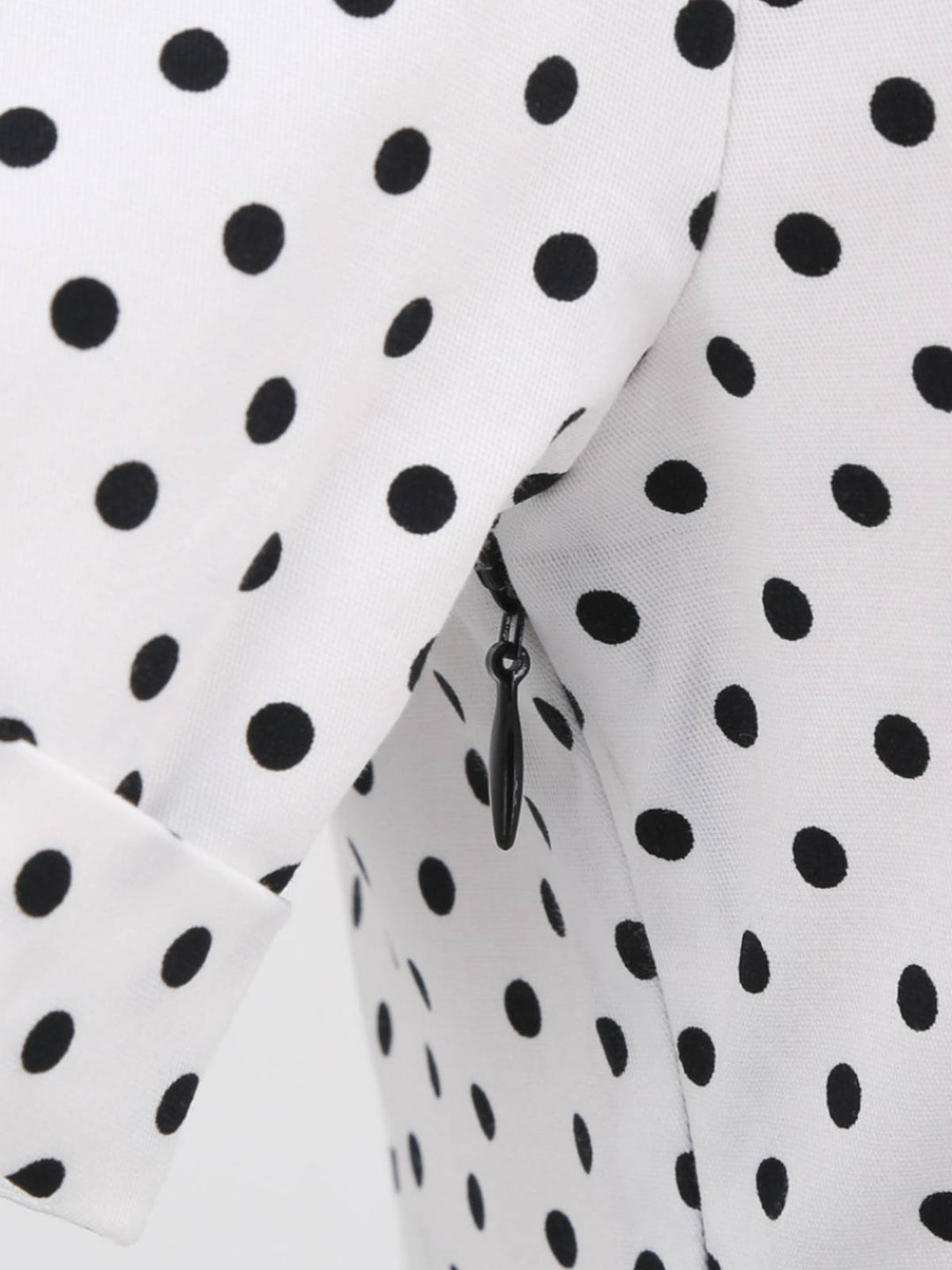 Black 1950s Dots Patchwork Dress: timeless style reimagined