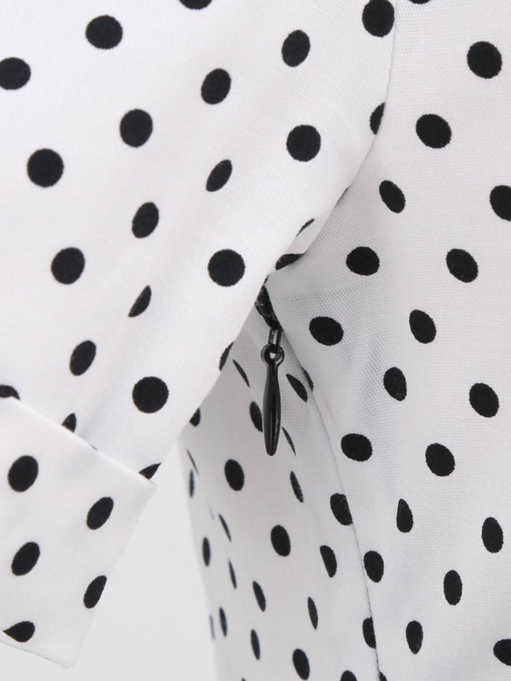 Black 1950s Dots Patchwork Dress: timeless style reimagined