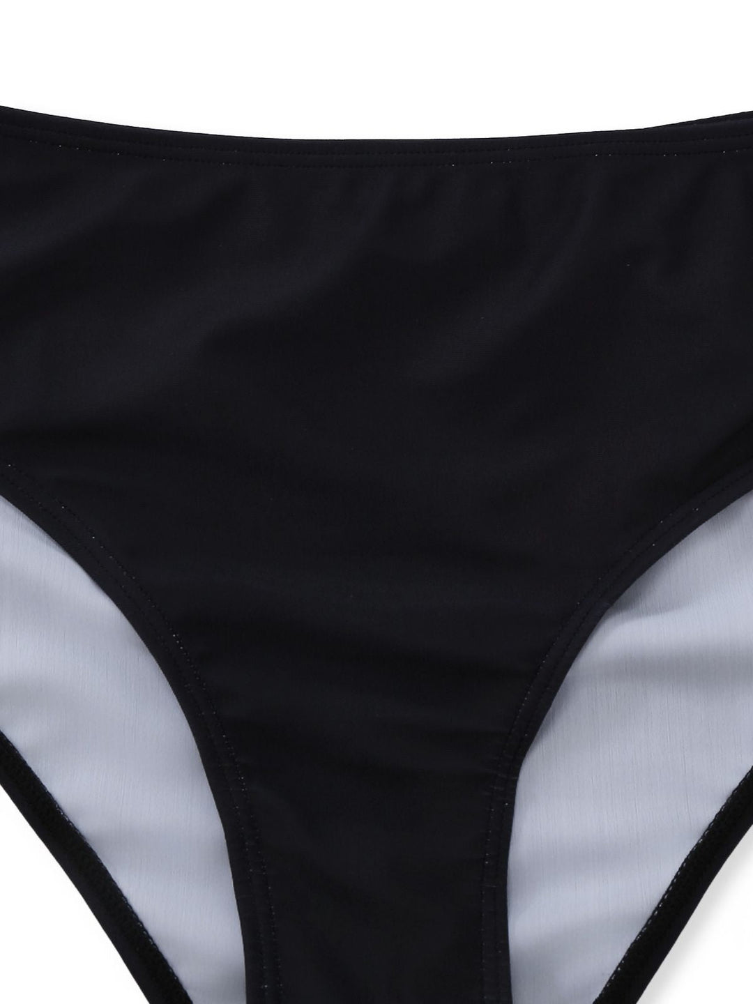 Black 1950s Explore The Beach Tankini Set - vintage fashion, retro style, classic black