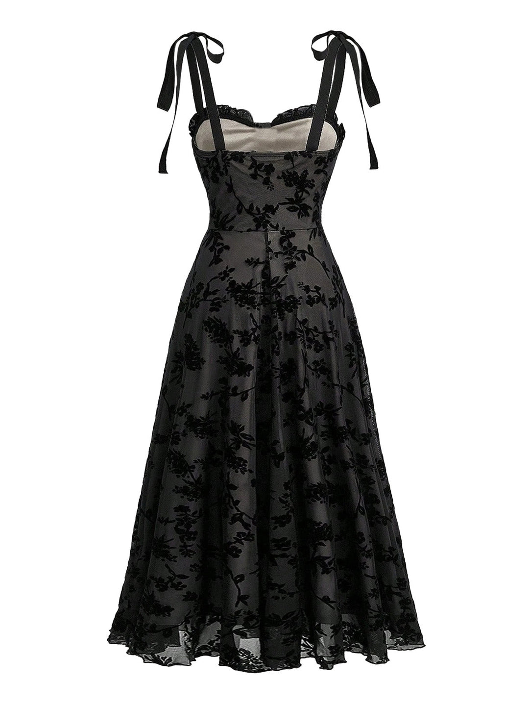 Black 1950s Vintage Retro Dress 2