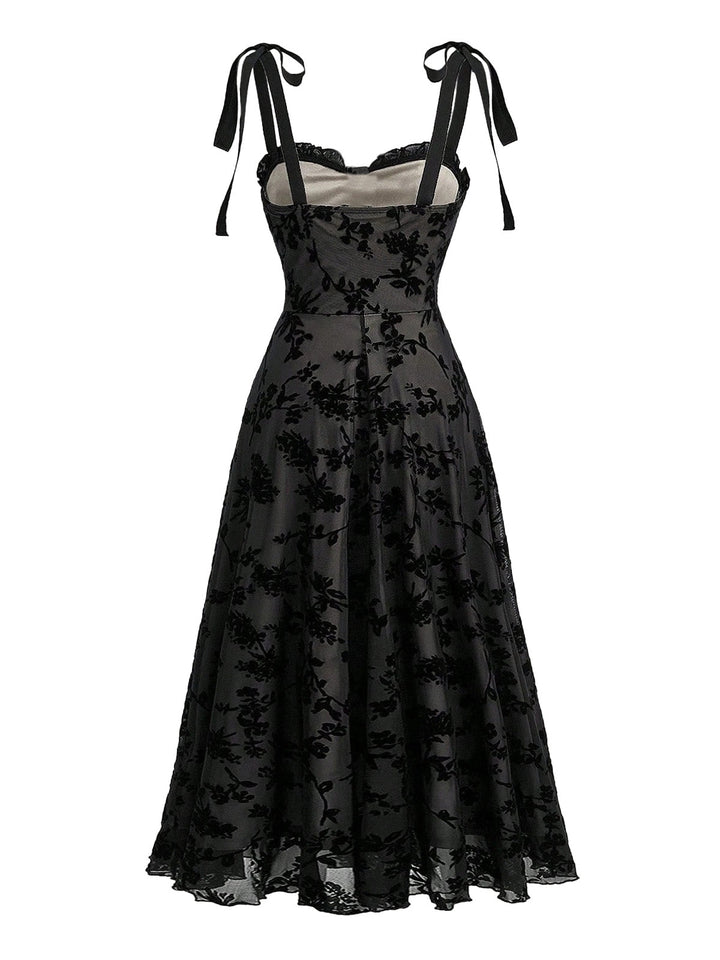 Black 1950s Vintage Retro Dress 2