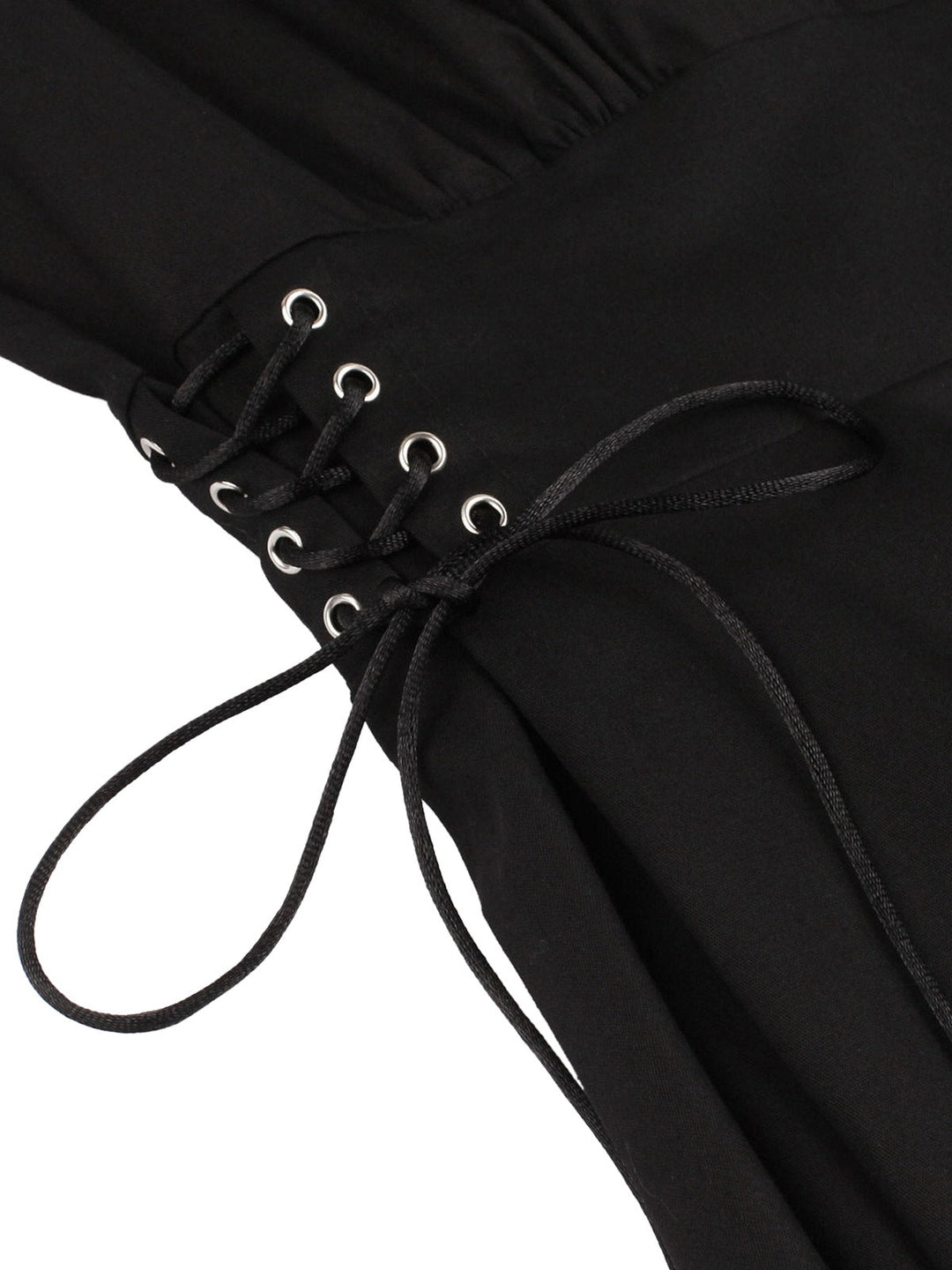 Black 1950s Halloween Bat Lace-Up Dress, vintage dress, retro fashion, rockabilly, pin-up fashion - perfect for women who love vintage and retro fashion