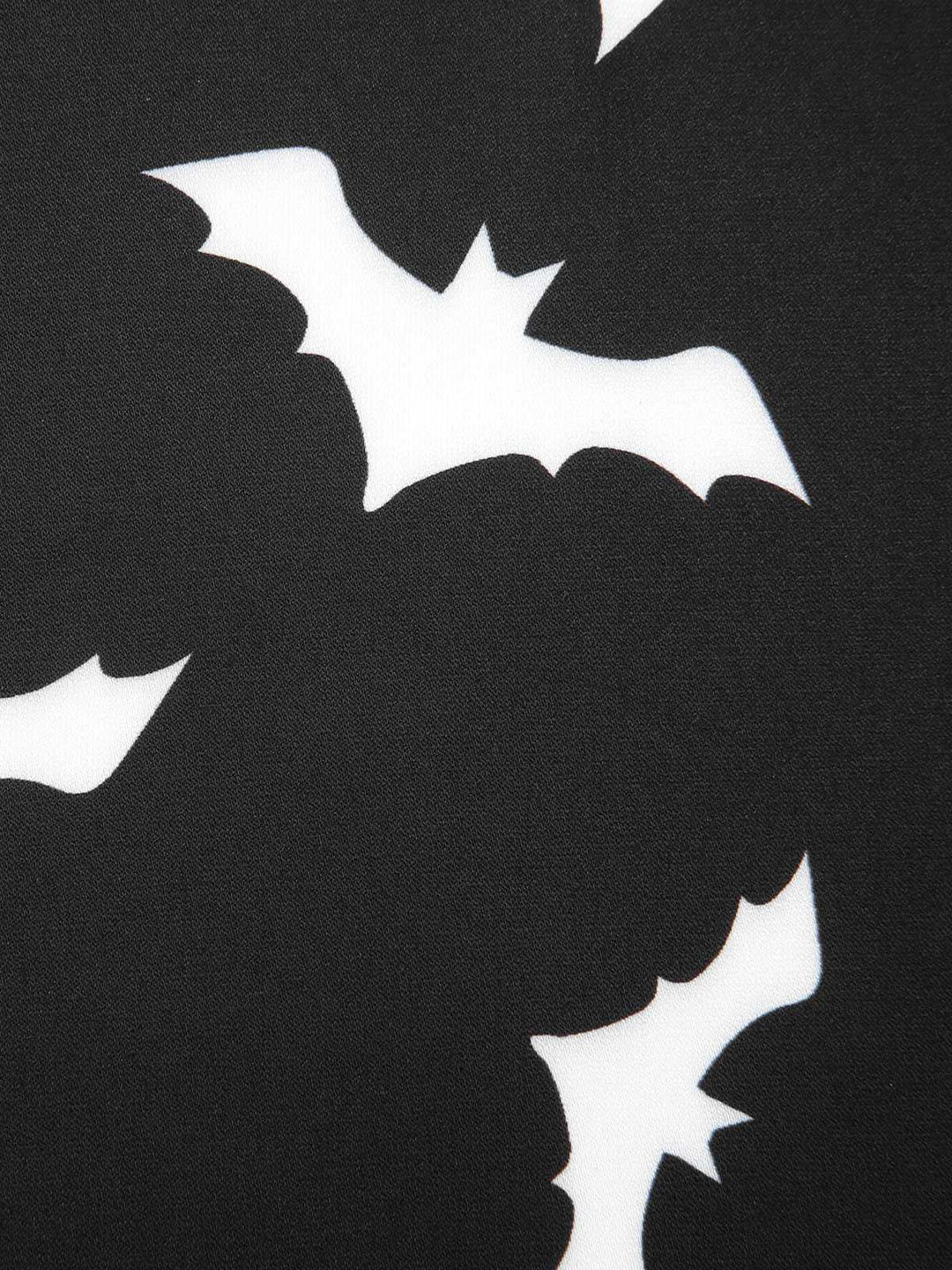 Black 1950s Halloween Spaghetti Strap Bat Dress — vintage elegance for the modern woman