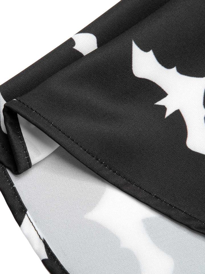 Black 1950s Halloween Spaghetti Strap Bat Dress: timeless style reimagined
