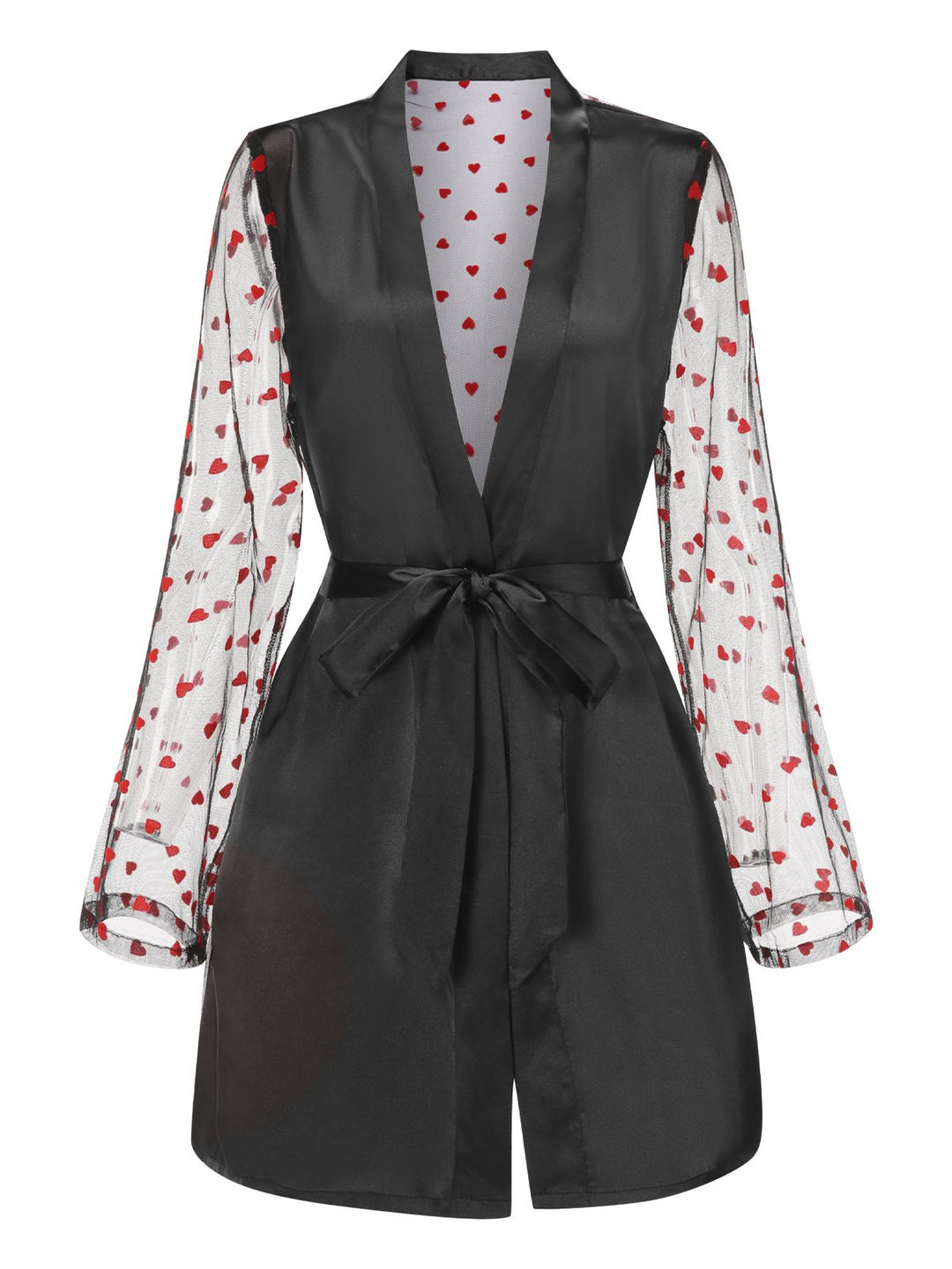 Hearts Dots Mesh Satin | | vintage fashion, retro style