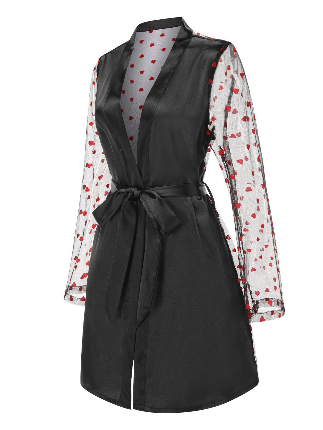 Hearts Dots Mesh Satin | | vintage fashion, retro style
