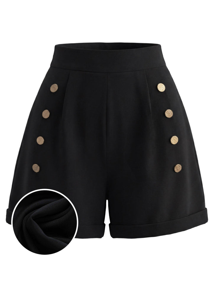 [Pre-Sale] Black 1950s Ruffle Shorts 5