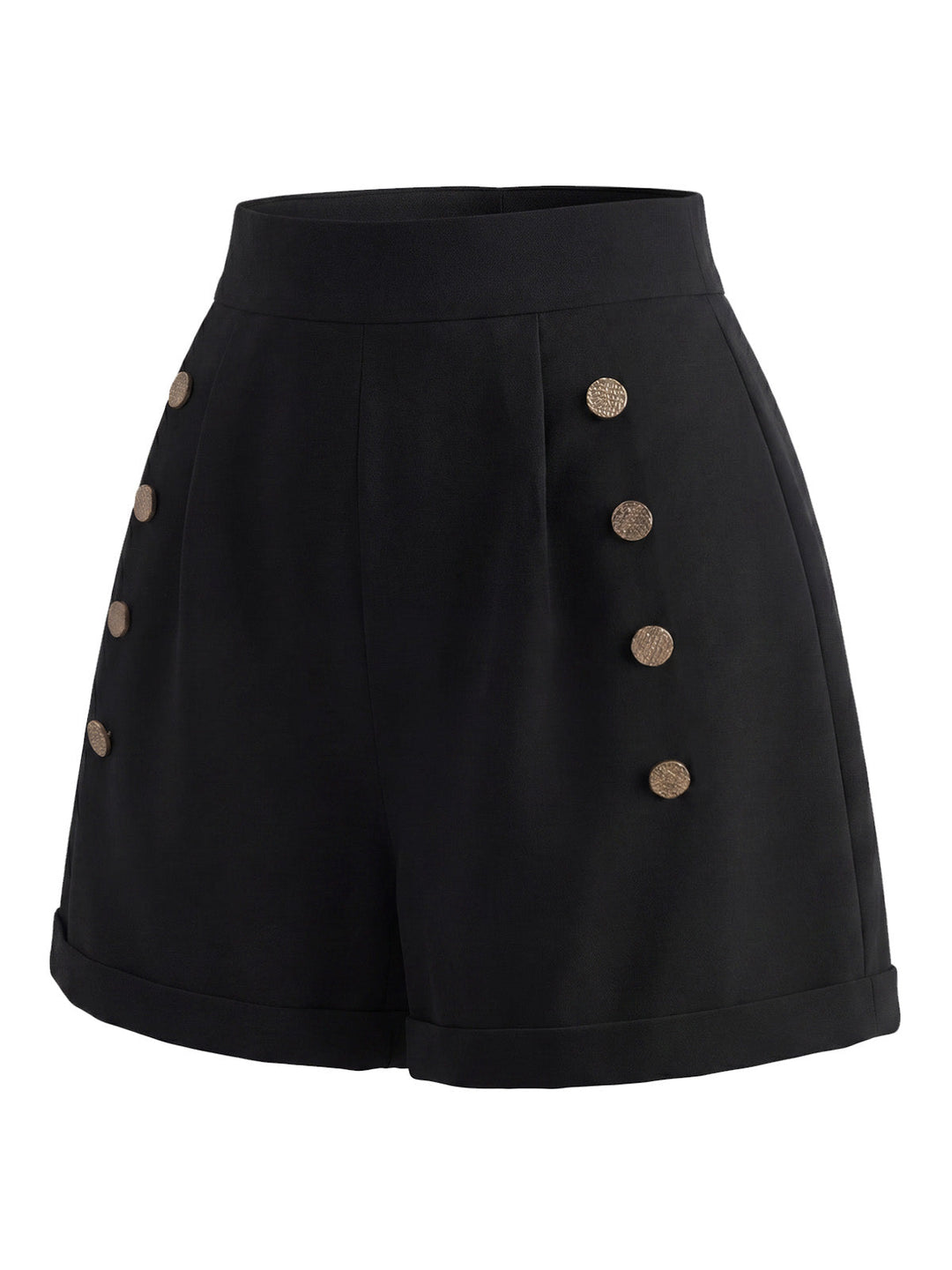 [Pre-Sale] Black 1950s Ruffle Shorts 7