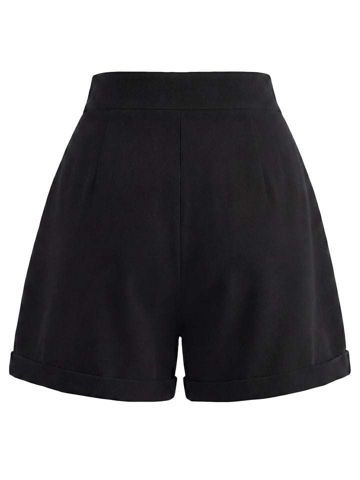 [Pre-Sale] Black 1950s Ruffle Shorts 8
