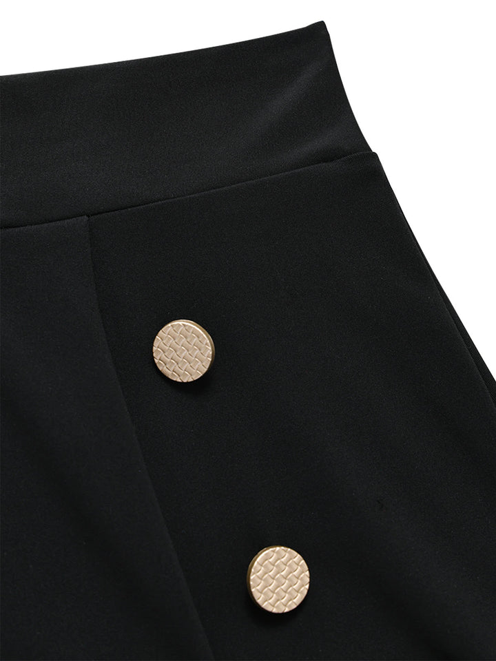 [Pre-Sale] Black 1950s Ruffle Shorts 10