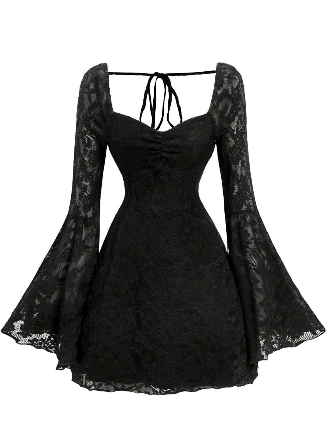 Black 1950s Lace Halter Vintage Top 2
