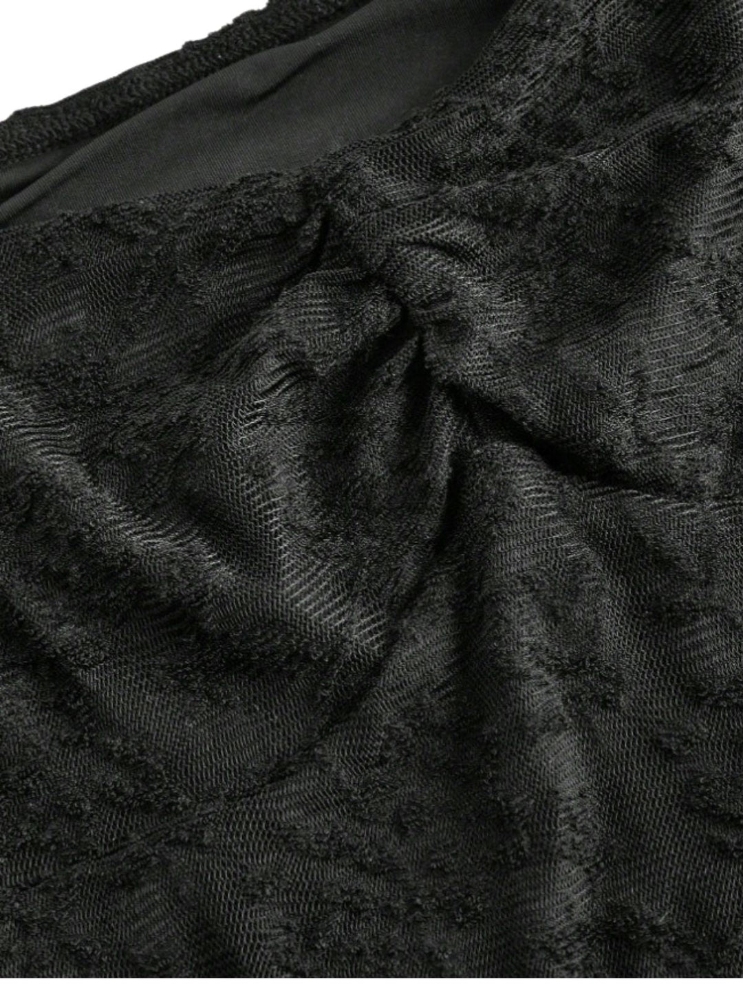 Black 1950s Lace Halter Vintage Top 4