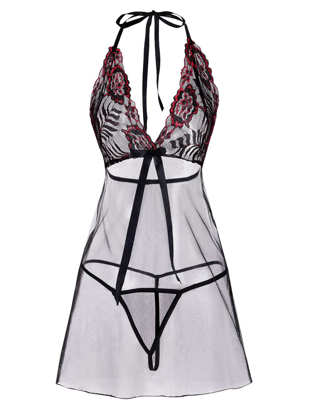 LaceUp Halter Embroide Sheer | | vintage dress, retro fashion