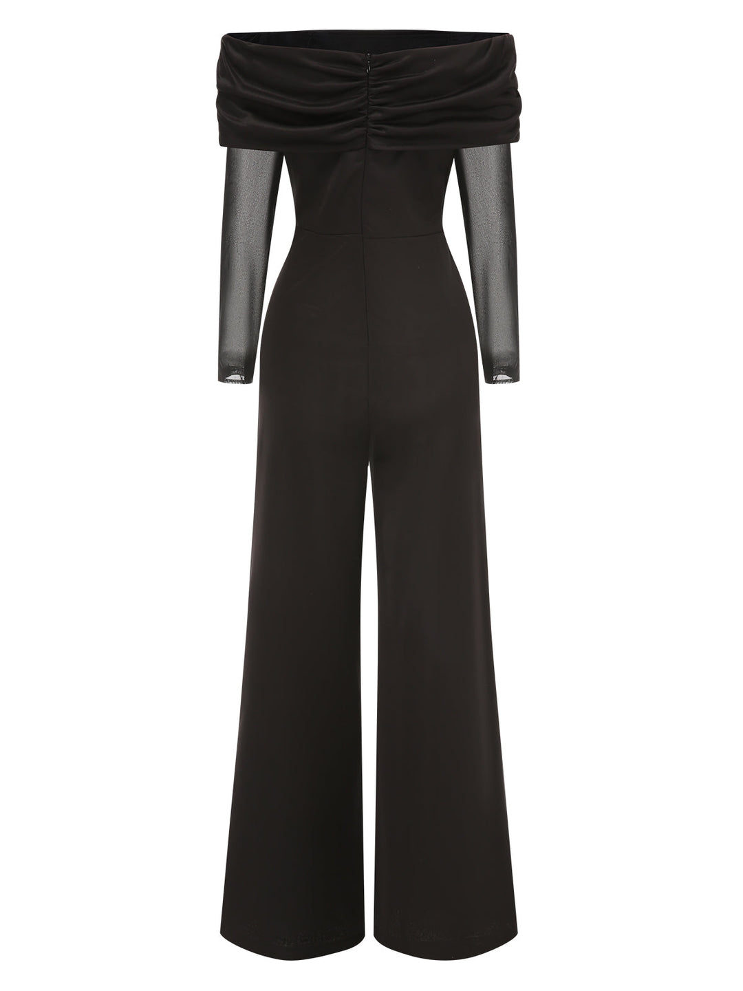 1950s OffShoulder Sheer Sleeve Jumpsuit | 1950s | vintage romper, retro jumpsuit
