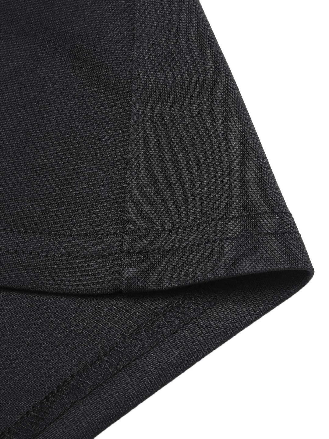 Black 1950s Off-Shoulder Solid Top - vintage fashion, retro style, classic black