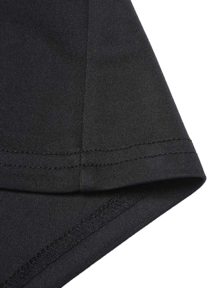 Black 1950s Off-Shoulder Solid Top - vintage fashion, retro style, classic black