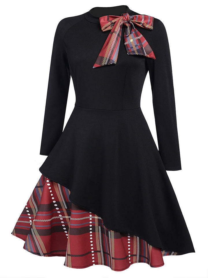 1950s Plaid Patchwork Swing Dress | 1950s | vintage dress, fashion