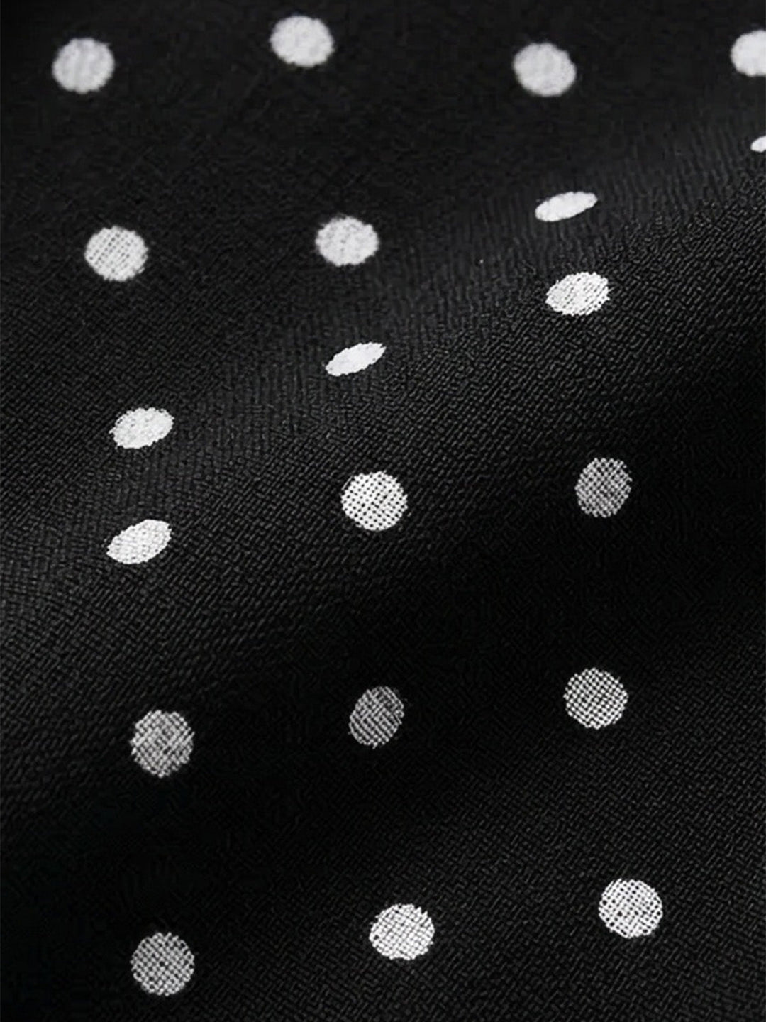 Black 1950s Polka Dot Halter Backless Swim Dress - vintage dress, retro fashion, elegant style for vintage lovers