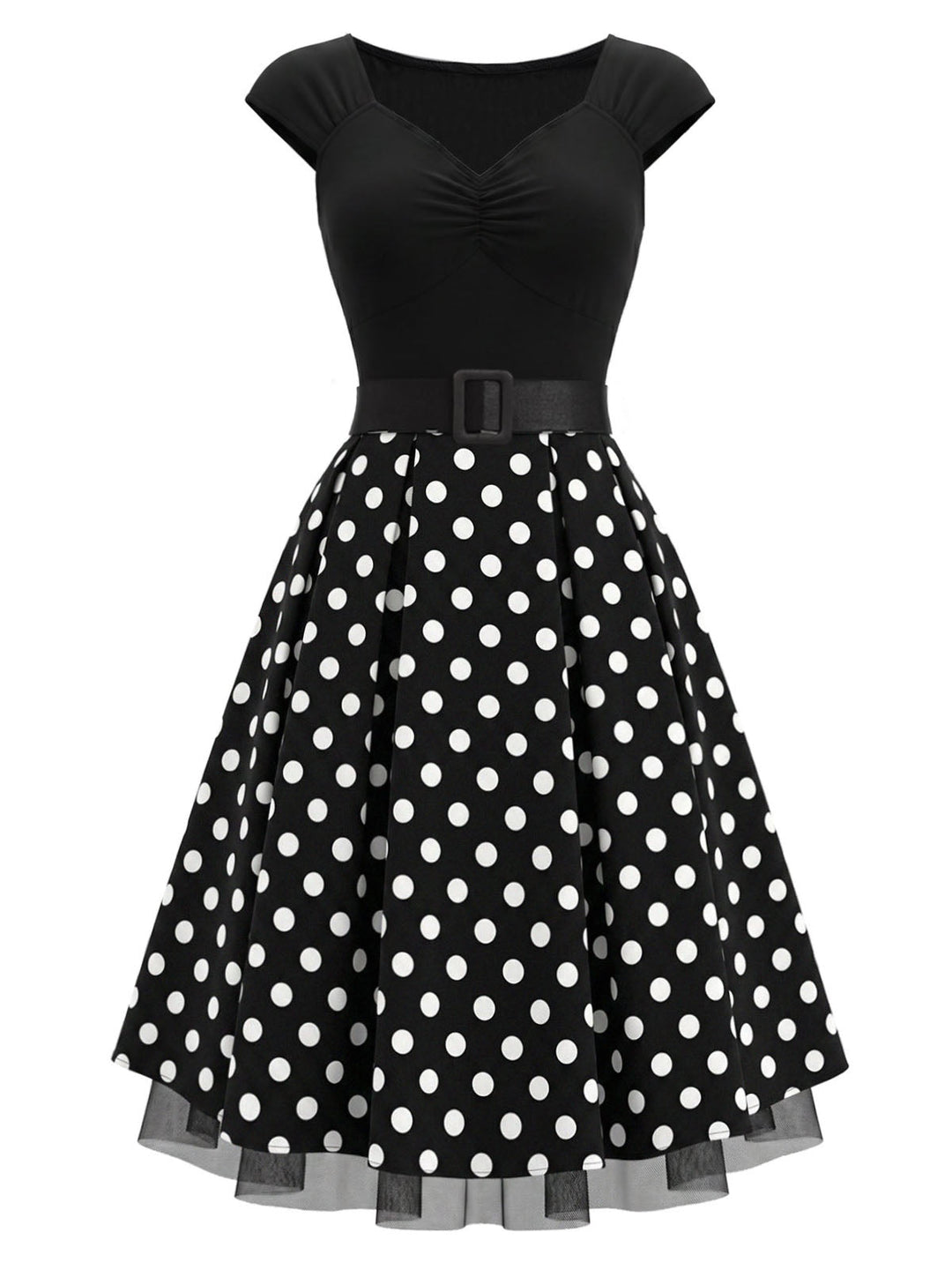 [Pre-Sale] Black 1950s Mesh Vintage Classic Dress 3