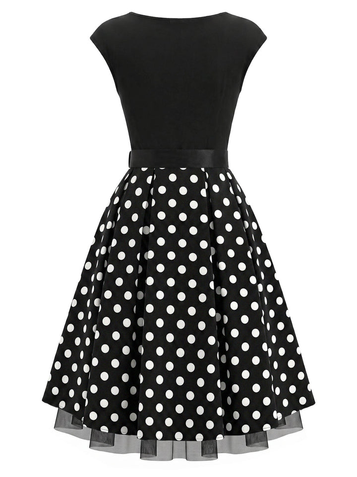 [Pre-Sale] Black 1950s Mesh Vintage Classic Dress 5