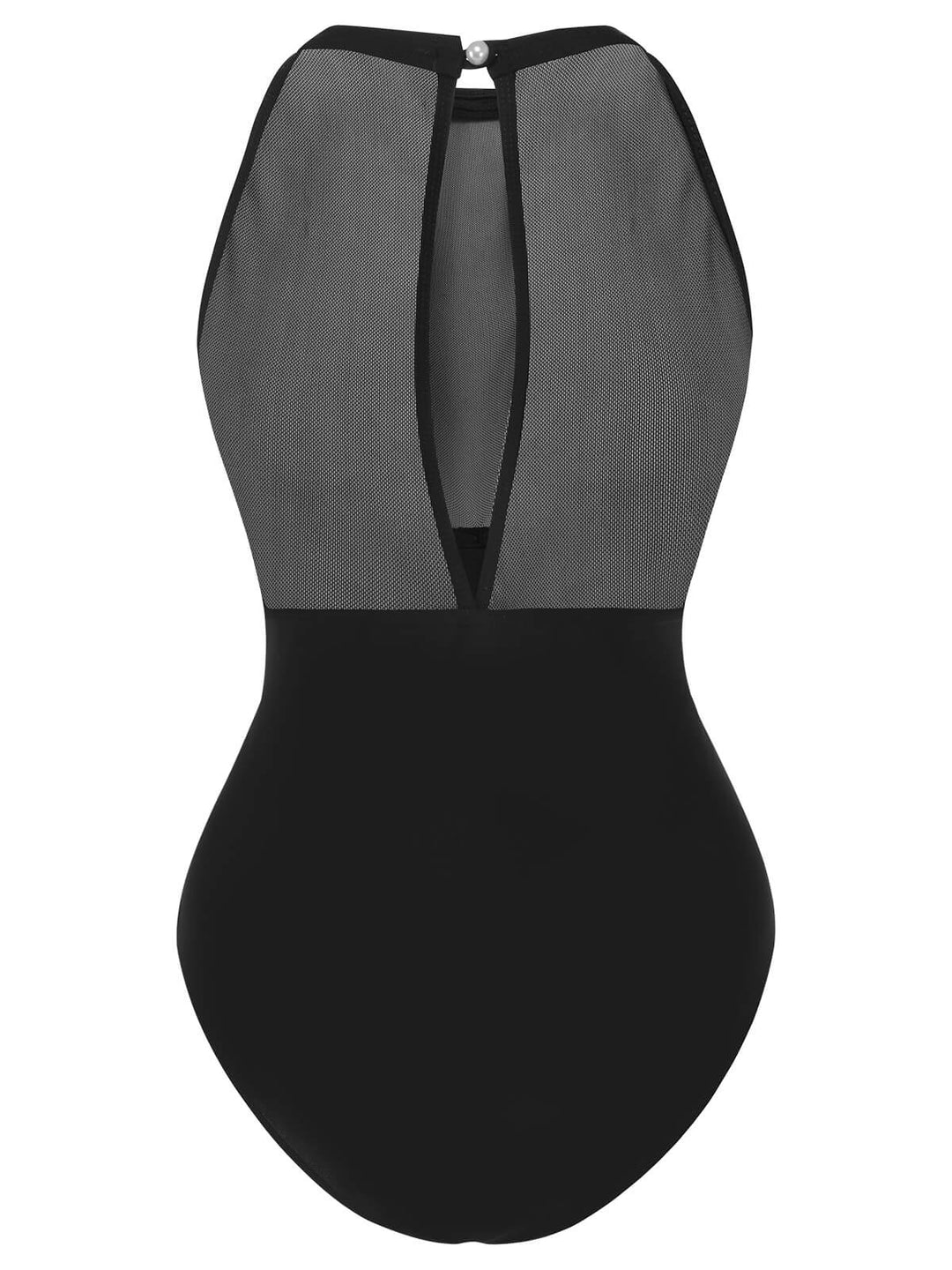 Black 1950s Polka Dot Swimsuit, vintage swimsuit, pin-up swimwear - perfect for women who love vintage and retro fashion