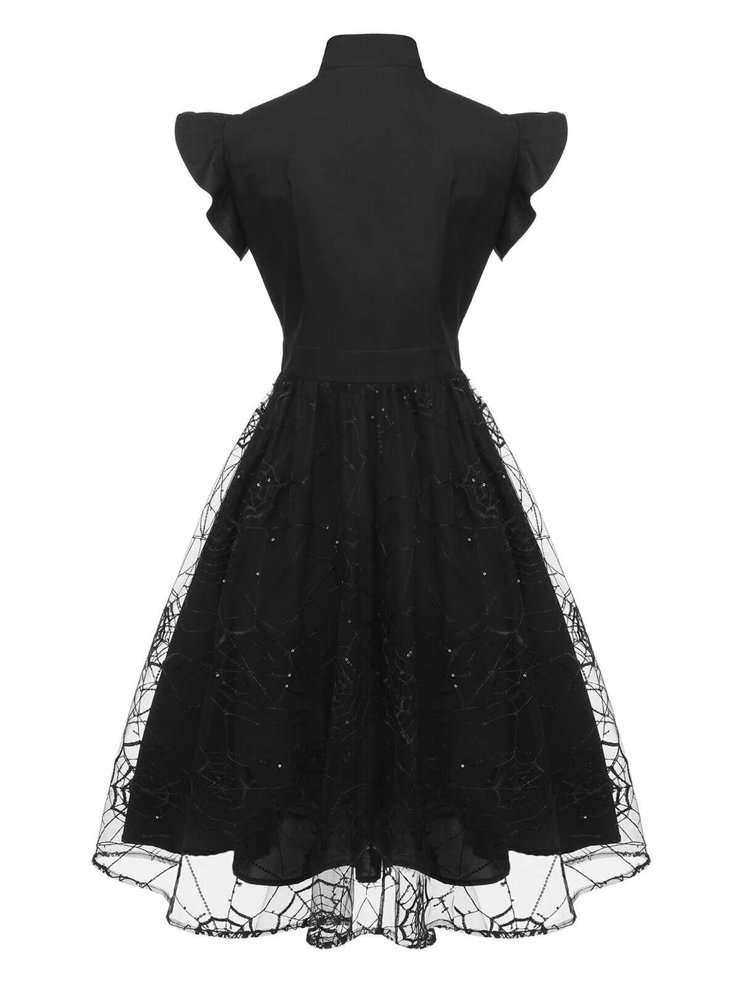 Black 1950s Sequined Spider Mesh Dress, vintage dress, retro fashion, rockabilly, pin-up fashion - perfect for women who love vintage and retro fashion