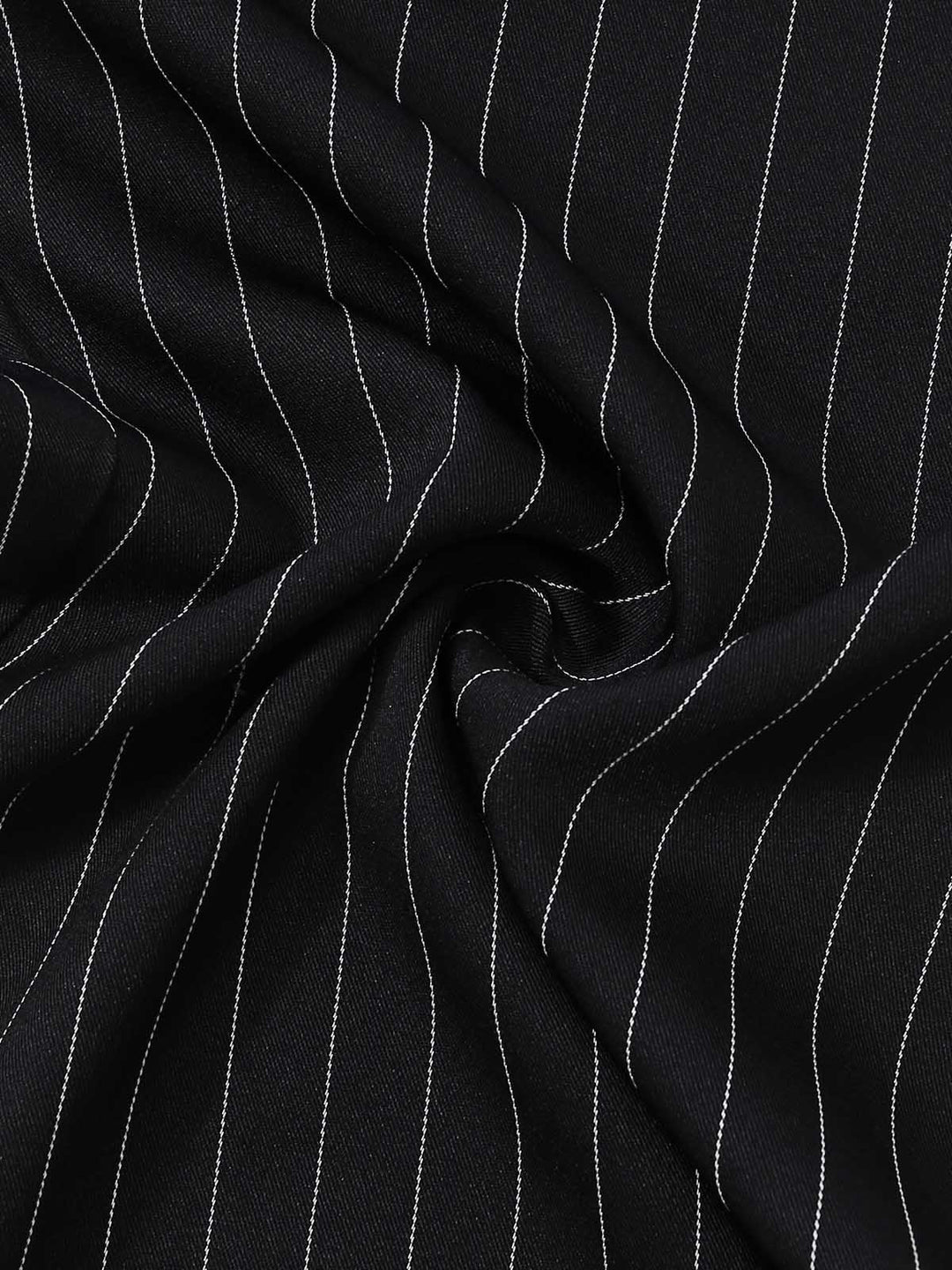 Black 1950s Sleeveless Pinstripe Halter Button Wide Leg Jumpsuit, vintage romper, retro jumpsuit - perfect for women who love vintage and retro fashion
