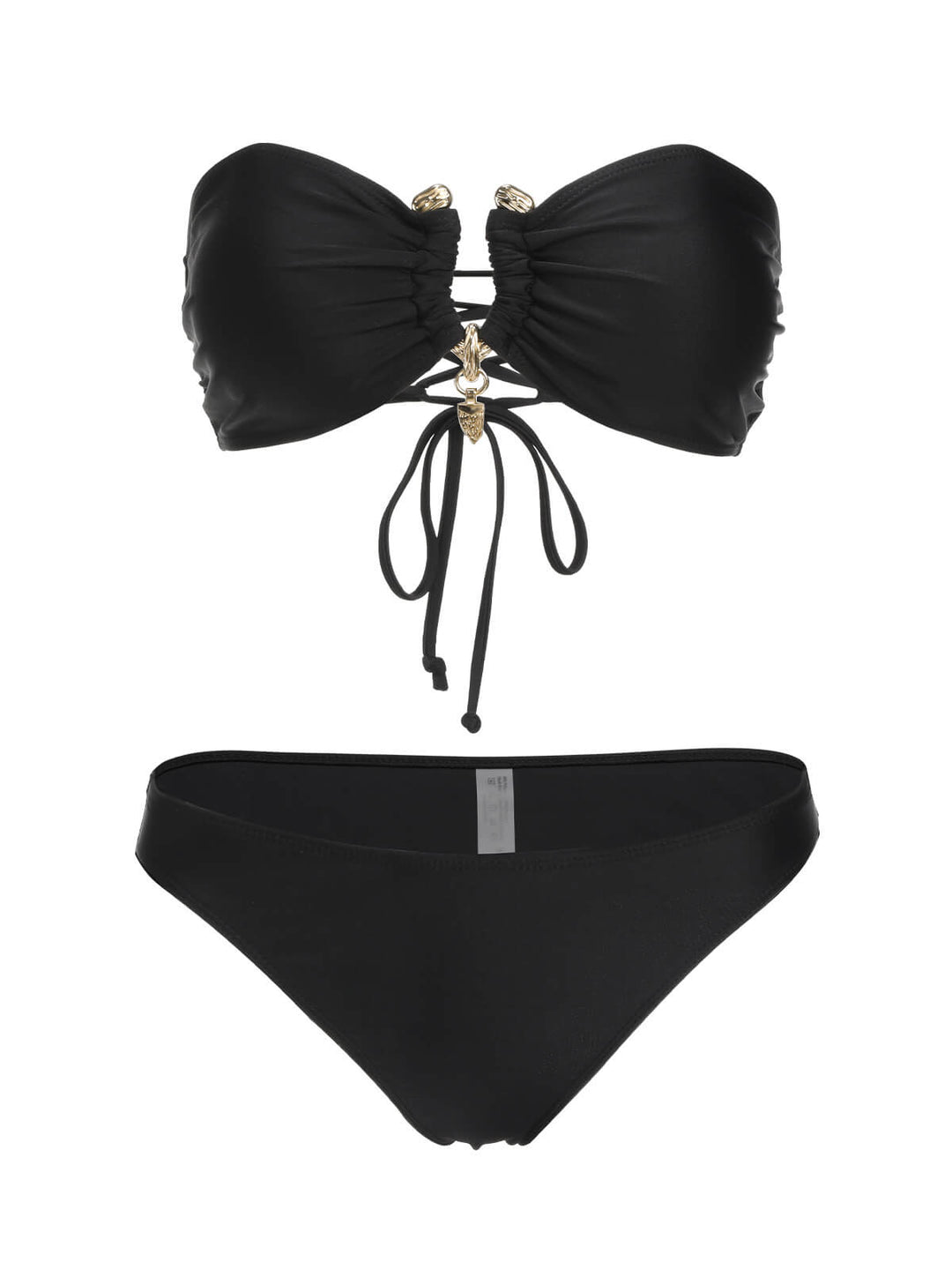 Black 1950s Solid Bikini Set With Skirt, vintage skirt, retro style - perfect for women who love vintage and retro fashion