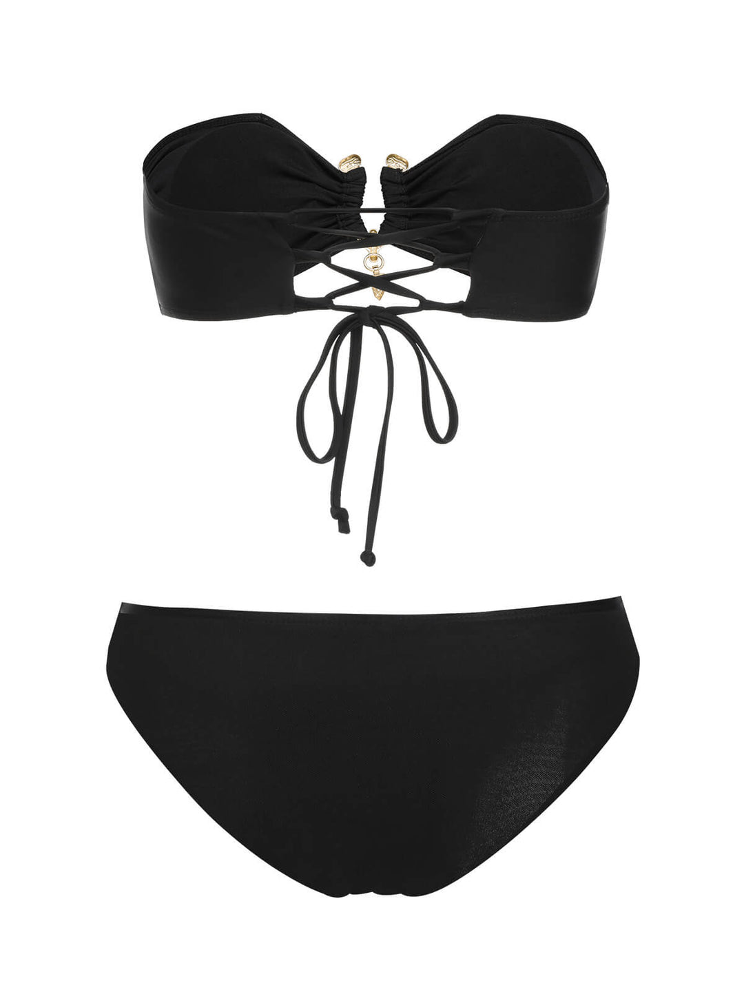 Black 1950s Solid Bikini Set With Skirt, vintage skirt, retro style - perfect for women who love vintage and retro fashion
