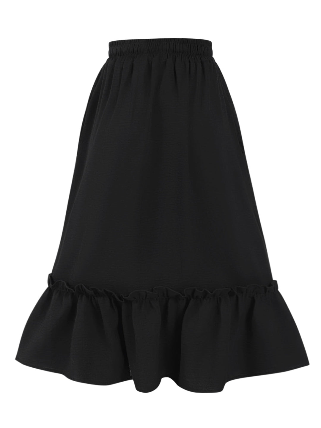 Black 1950s Solid Pleated Pockets Skirt, vintage skirt, retro style - perfect for women who love vintage and retro fashion