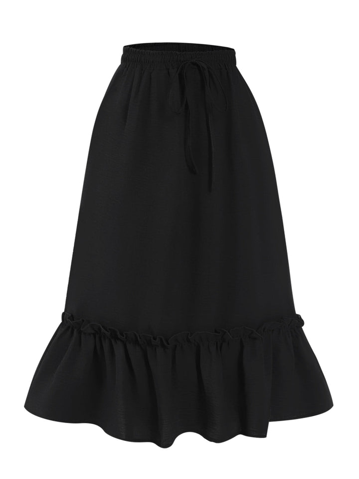 Black 1950s Solid Pleated Pockets Skirt, vintage skirt, retro style - perfect for women who love vintage and retro fashion