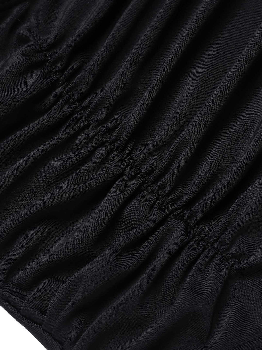 Black 1950s Strap Hollow One-Piece Swimsuit — because 1950s glamour never goes out of style