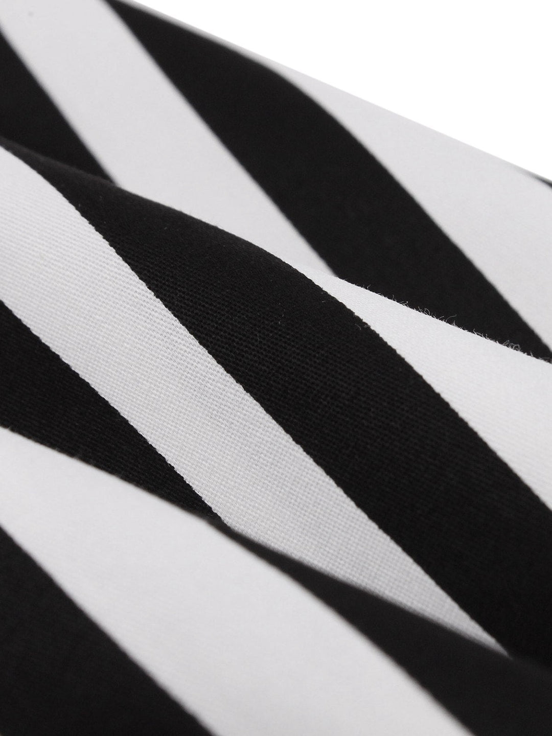 Black 1950s Vertical Stripes Halter Dress — the kind of 1950s dress that makes strangers smile