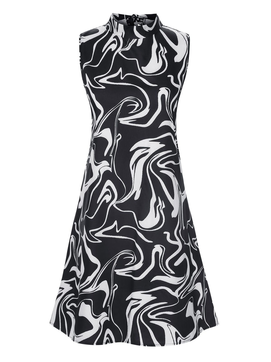 Black 1960s Colorblock Stand Collar Dress, vintage dress, retro fashion - perfect for women who love vintage and retro fashion