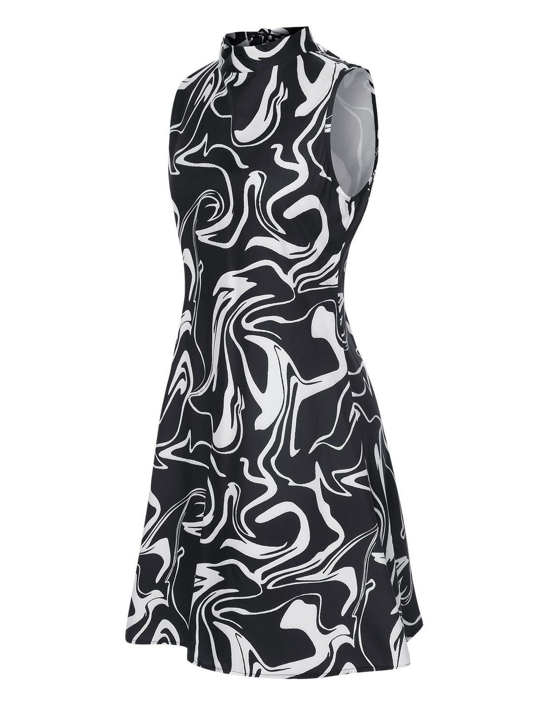Black 1960s Colorblock Stand Collar Dress, vintage dress, retro fashion - perfect for women who love vintage and retro fashion