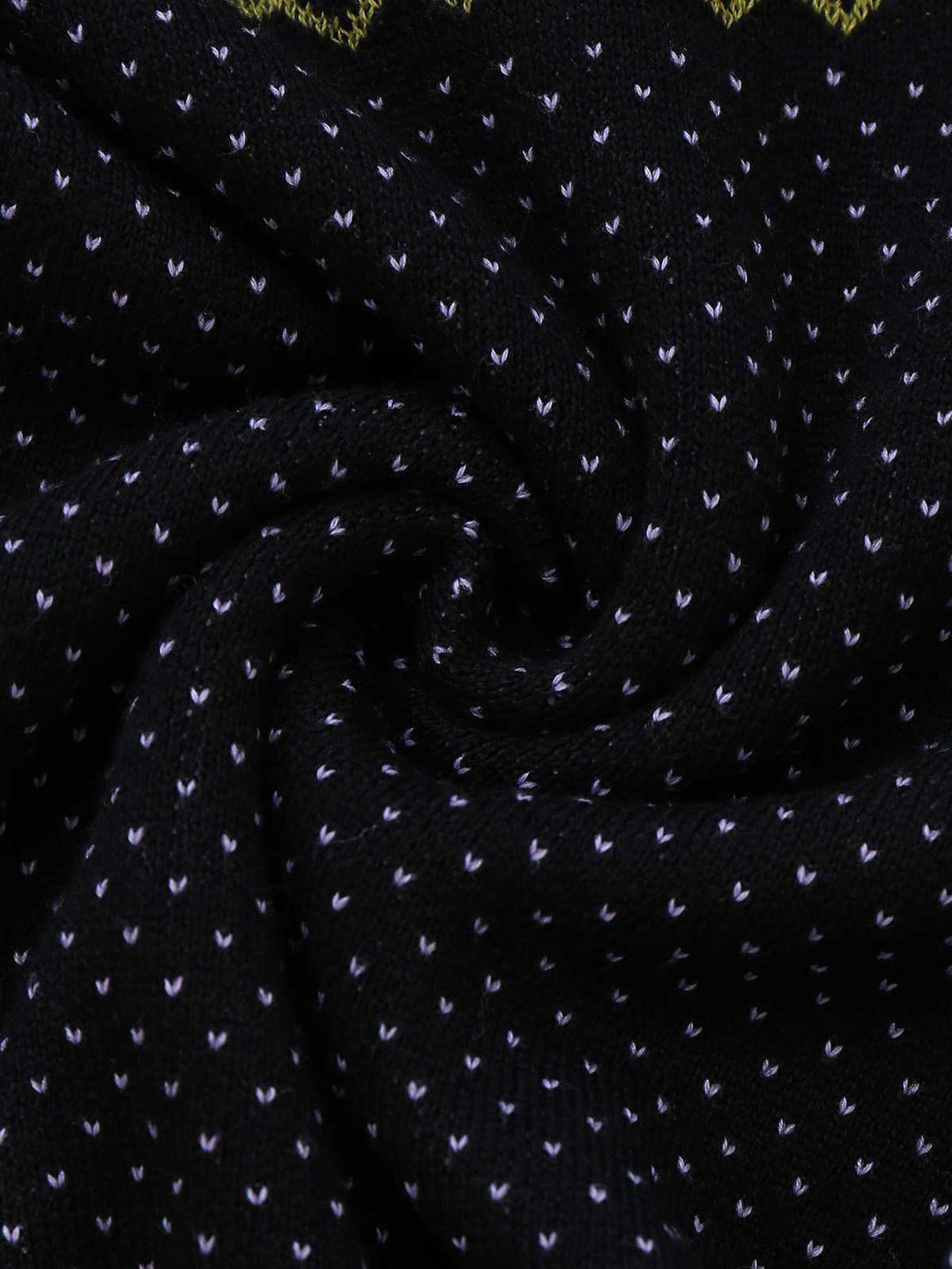 Black 1960s Dots Halloween Ghost Sweater Dress - vintage dress, retro fashion, classic black
