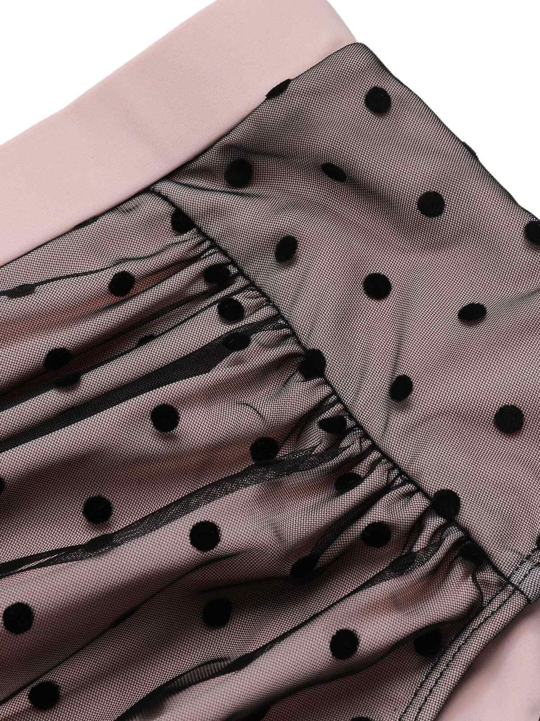 Black 1960s Polka Dots Mesh Swimsuit, vintage swimsuit, pin-up swimwear - perfect for women who love vintage and retro fashion