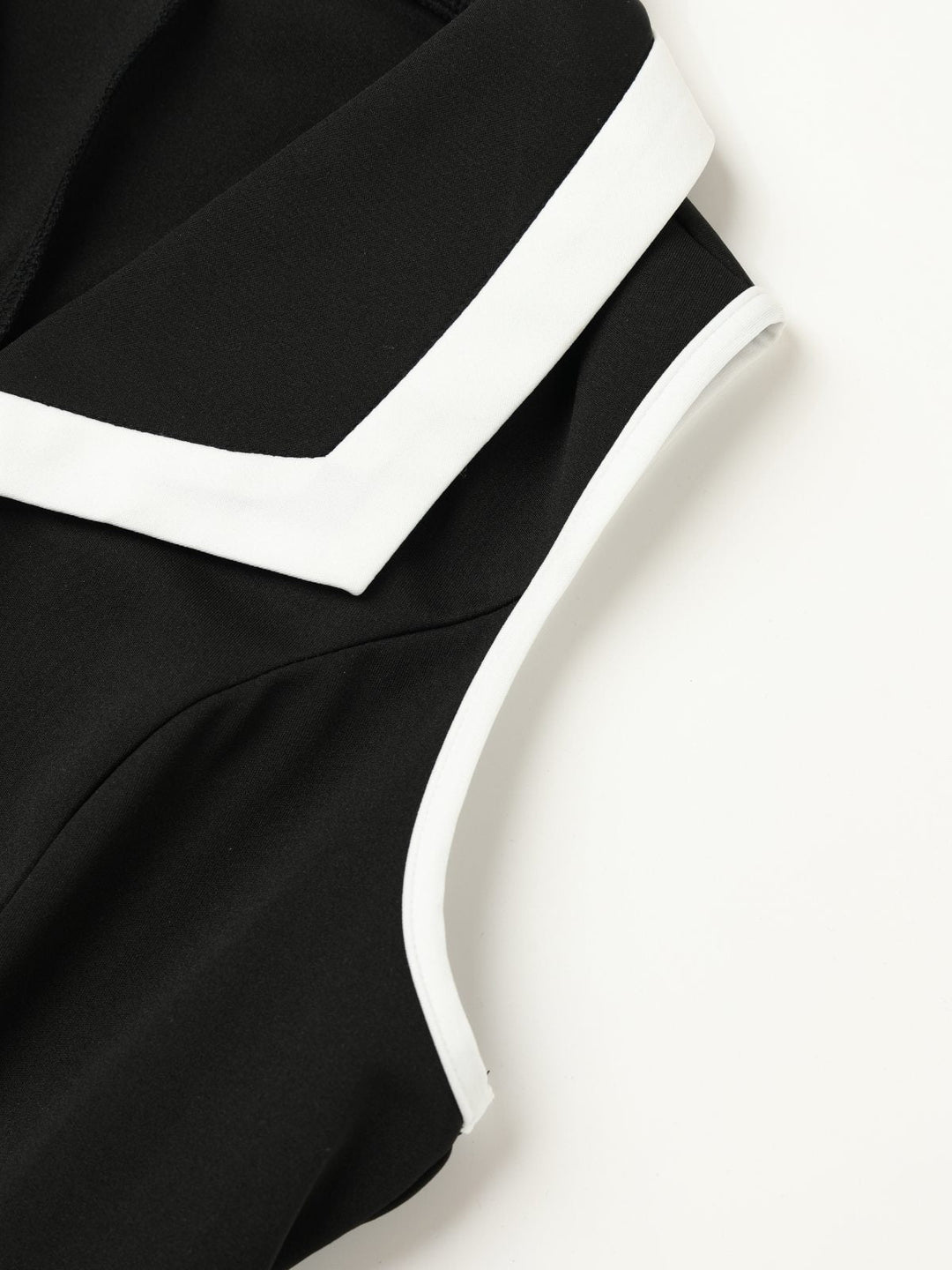 Black 1960s Sleeveless Lapel Button Bodycon Dress, vintage dress, retro fashion - perfect for women who love vintage and retro fashion