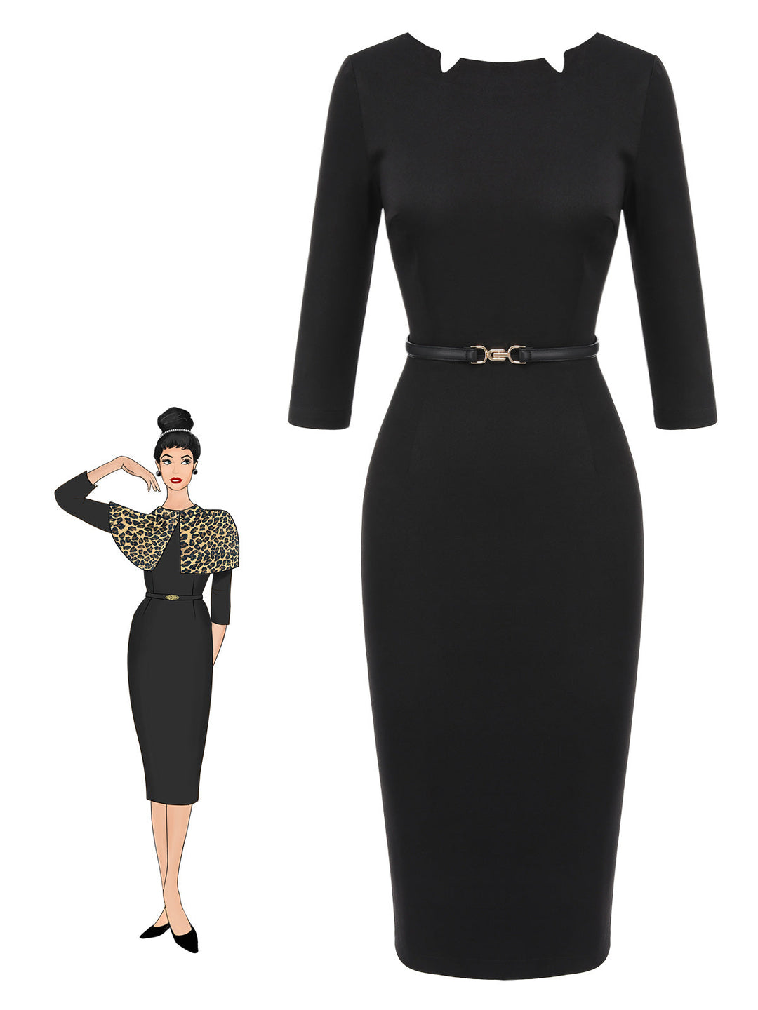 1960s Solid Boat Neck Wrap | 1960s | vintage dress, retro fashion