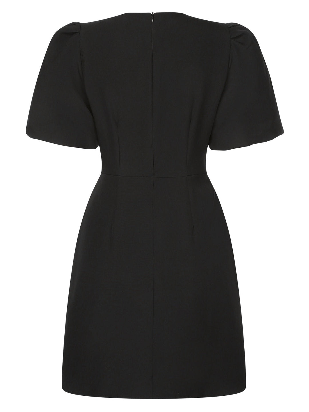 Black 1960s Solid Bow Hollow Puff Dress, vintage dress, retro fashion - perfect for women who love vintage and retro fashion