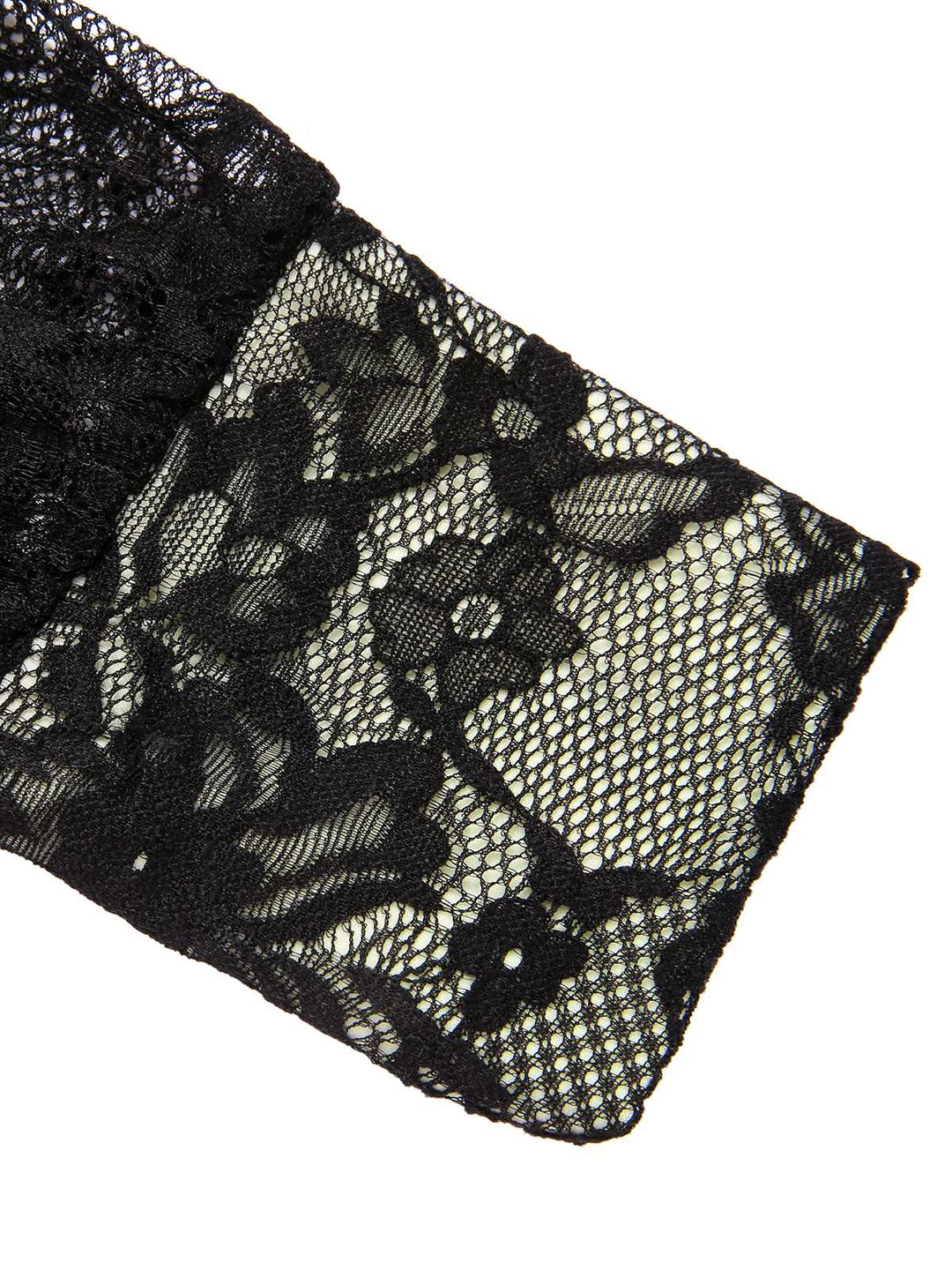 This Black 1960s Square Neck Lace Bodycon Dress wraps her in 1960s elegance, one twirl at a time