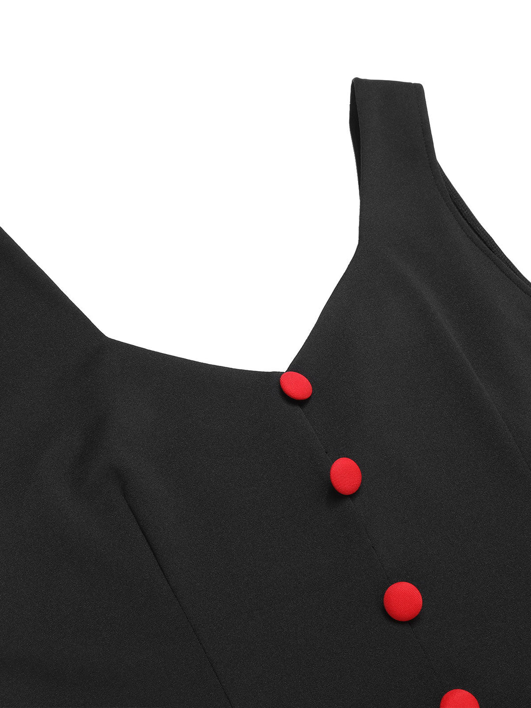 Black 1960s V-Neck Solid Bodycon Dress, vintage dress, retro fashion - perfect for women who love vintage and retro fashion